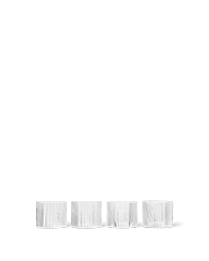 Water Glasses Set of 4 - Ripple