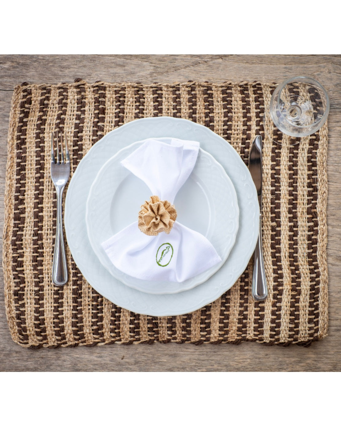 Sets de Table Nelly Rayé Marron
