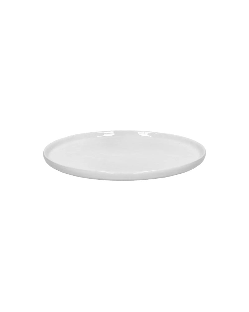 Assiette à Dessert Porcelino Ronde, blanc