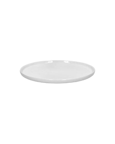 Assiette à Dessert Porcelino Ronde, blanc
