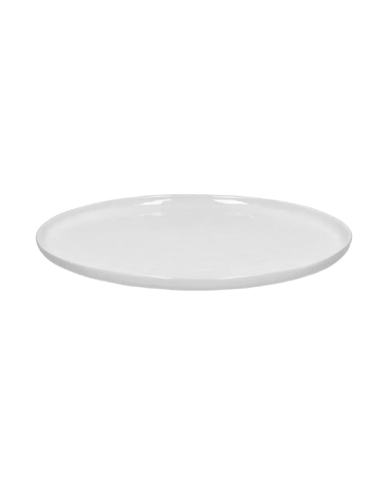 Grande assiette Porcelino Ronde, blanc