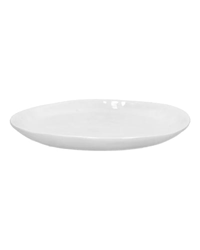Assiette à Dessert Porcelino Ovale, blanc - Pomax