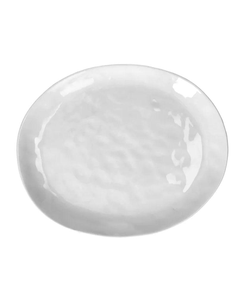 Assiette à Dessert Porcelino Ovale, blanc - Pomax