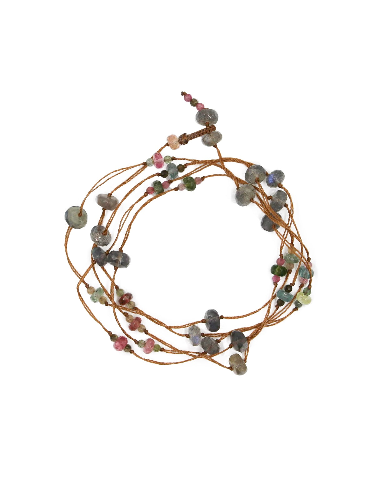 Collier & Bracelet Laly Labradorites & Tourmaline