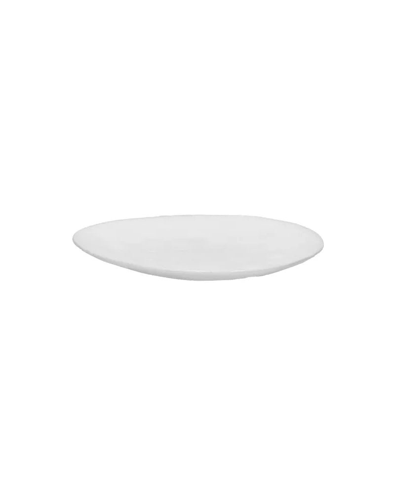 Assiette à Pain Porcelino Ovale, blanc - Pomax