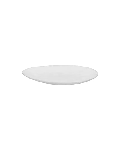 Assiette à Pain Porcelino Ovale, blanc - Pomax