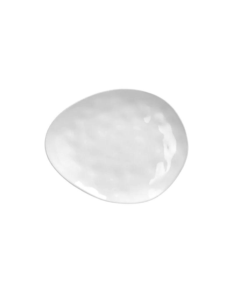 Assiette à Pain Porcelino Ovale, blanc - Pomax