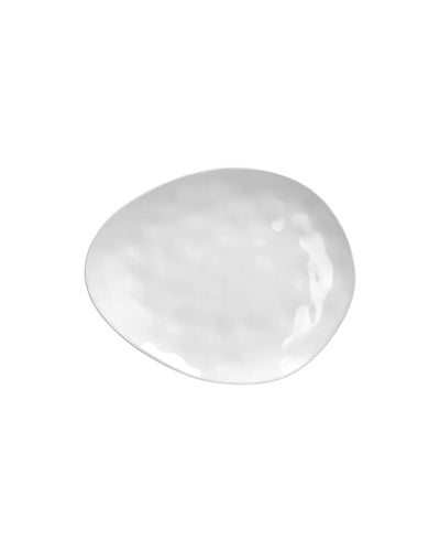 Assiette à Pain Porcelino Ovale, blanc - Pomax
