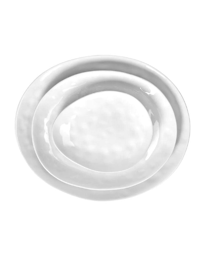 Assiette à Pain Porcelino Ovale, blanc - Pomax