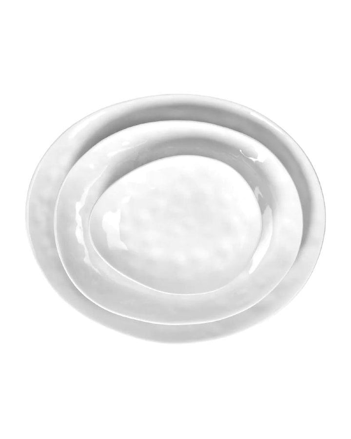 Assiette à Pain Porcelino Ovale, blanc - Pomax
