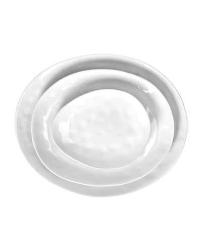 Assiette à Pain Porcelino Ovale, blanc - Pomax