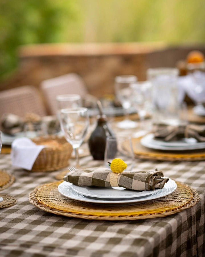 Set de table Rural Jaune PAO Maison couleur vive