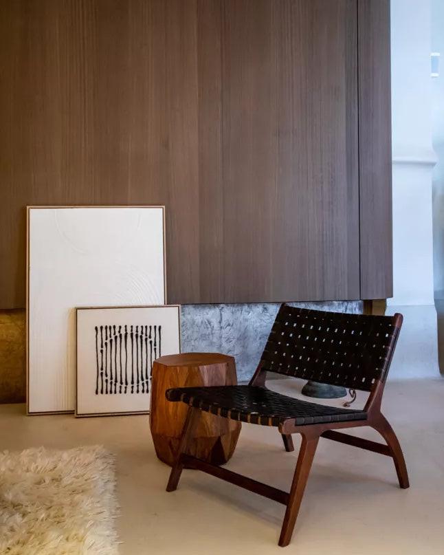 Bergamo A framed canvas – 60 x 60 cm