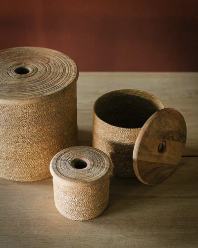 3 Paniers Avec Couvercle - Dune