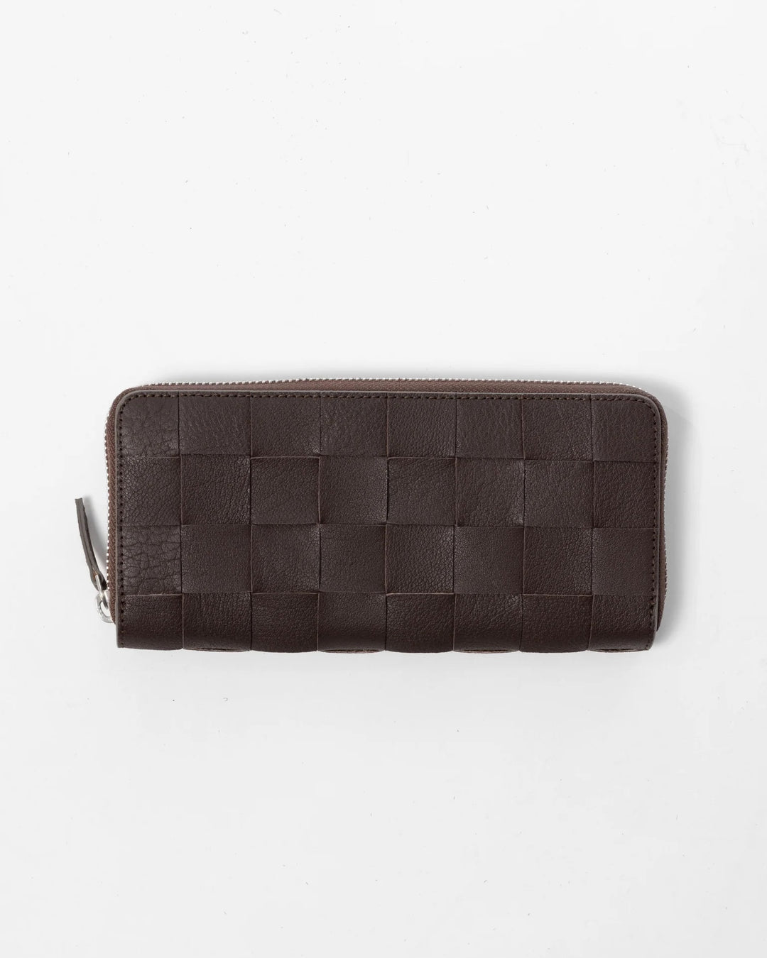 Check Zip Around Wallet Dark Brown, Dragon Diffusion