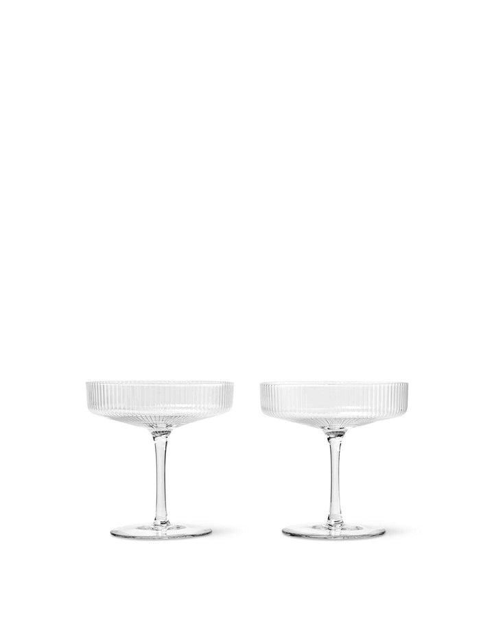 Ripple Champagne Coupe - Set of 2