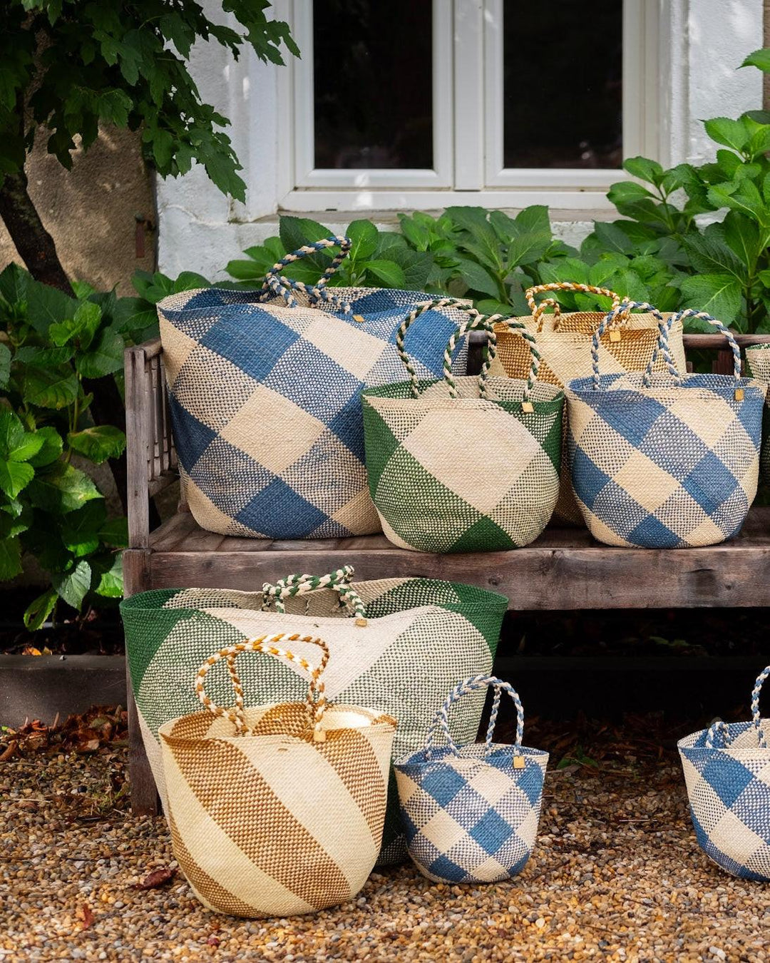 Panier Vert Carreaux PAO Maison vue intérieure
