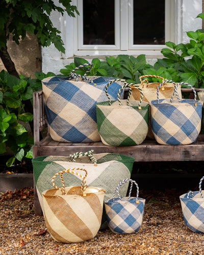 Panier Vert Carreaux