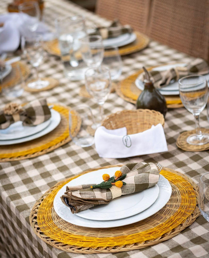 Rond de Serviette, Bouquet de mandarines, Pao Maison 