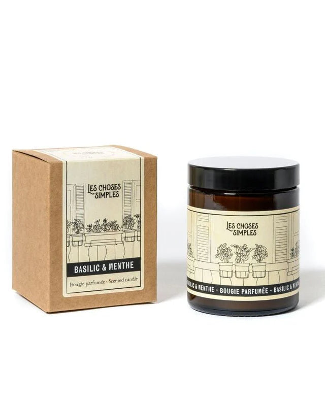 Bougie "Basilic & Menthe", Les choses simples 