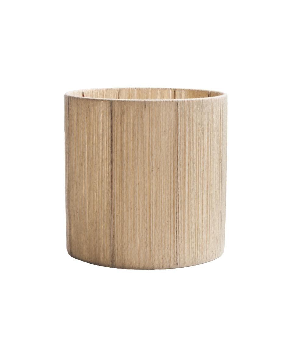 Abat-jour Fil de Laine Vierge Tendue à la main Ecru OSH x Maison de Vacances