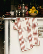 Mimi Country Clay / Bourdon Clay Canvas Tea Towel