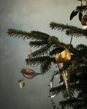 Décoration de Noël, Oiseau sur une branche.