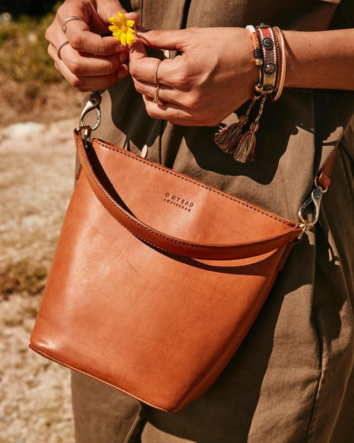 Sac Bobbi Bucket Midi Cognac, O My Bag