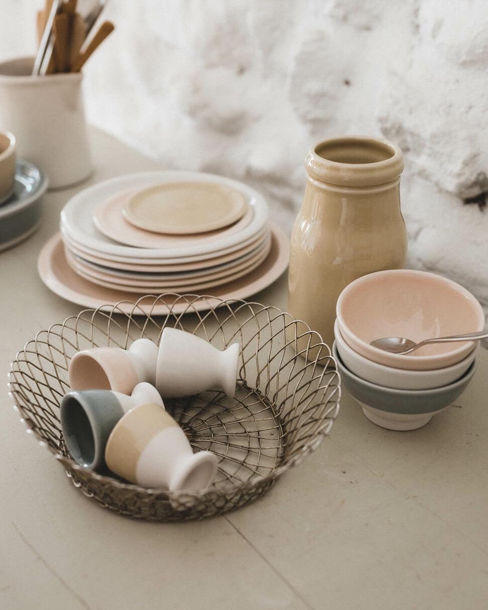 Coquetier Cantine Craie, Jars