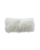 Basic Cushion in Tibetan Goatskin, White