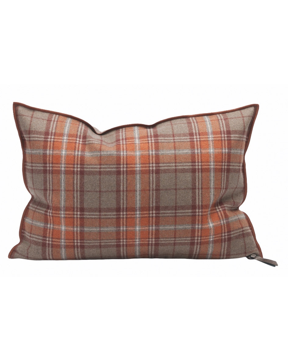 Coussin Vice Versa en Toile Drap de Laine Highlander, Brick Lane, Maison de Vacances 
