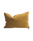 Vice Versa cushion in Nomade Ochre canvas