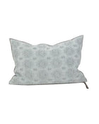 Vice Versa Jacquard Stone Washed Kilim Cushion, Aqua