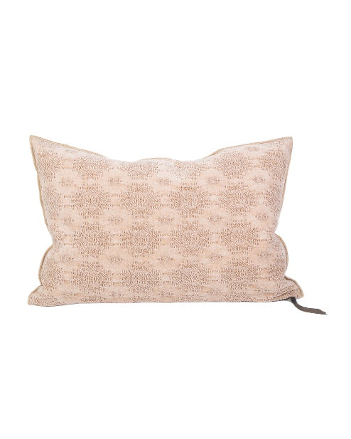 Coussin Vice Versa Jacquard Stone Washed Kilim, Biche