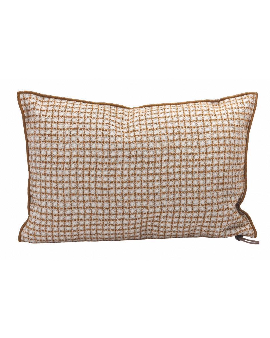 Coussin Vice Versa In and Outdoor Jacquard Bistrot, Ambre, Maison de Vacances