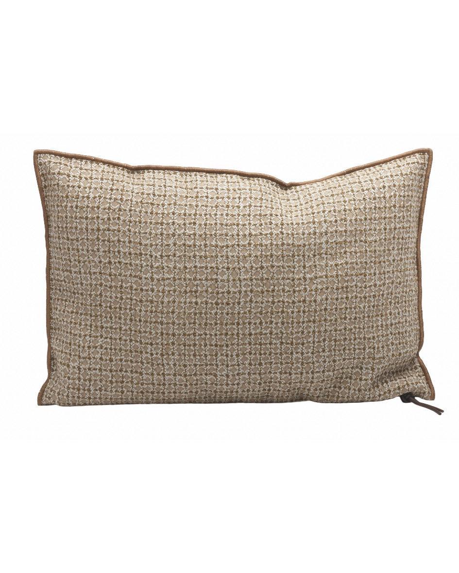 Coussin Vice Versa In and Outdoor Jacquard Bistrot, Cappuccino, Maison de Vacances