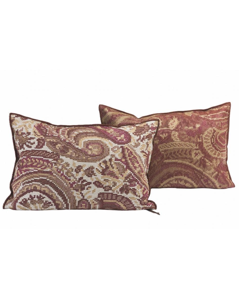 Coussin Vice Versa In and Outdoor Jacquard Paisley, Bloomsbury, Maison de Vacances