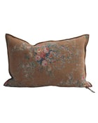 Vice Versa Wabi Sabi Printed Linen Cushion, Pompadour Havana