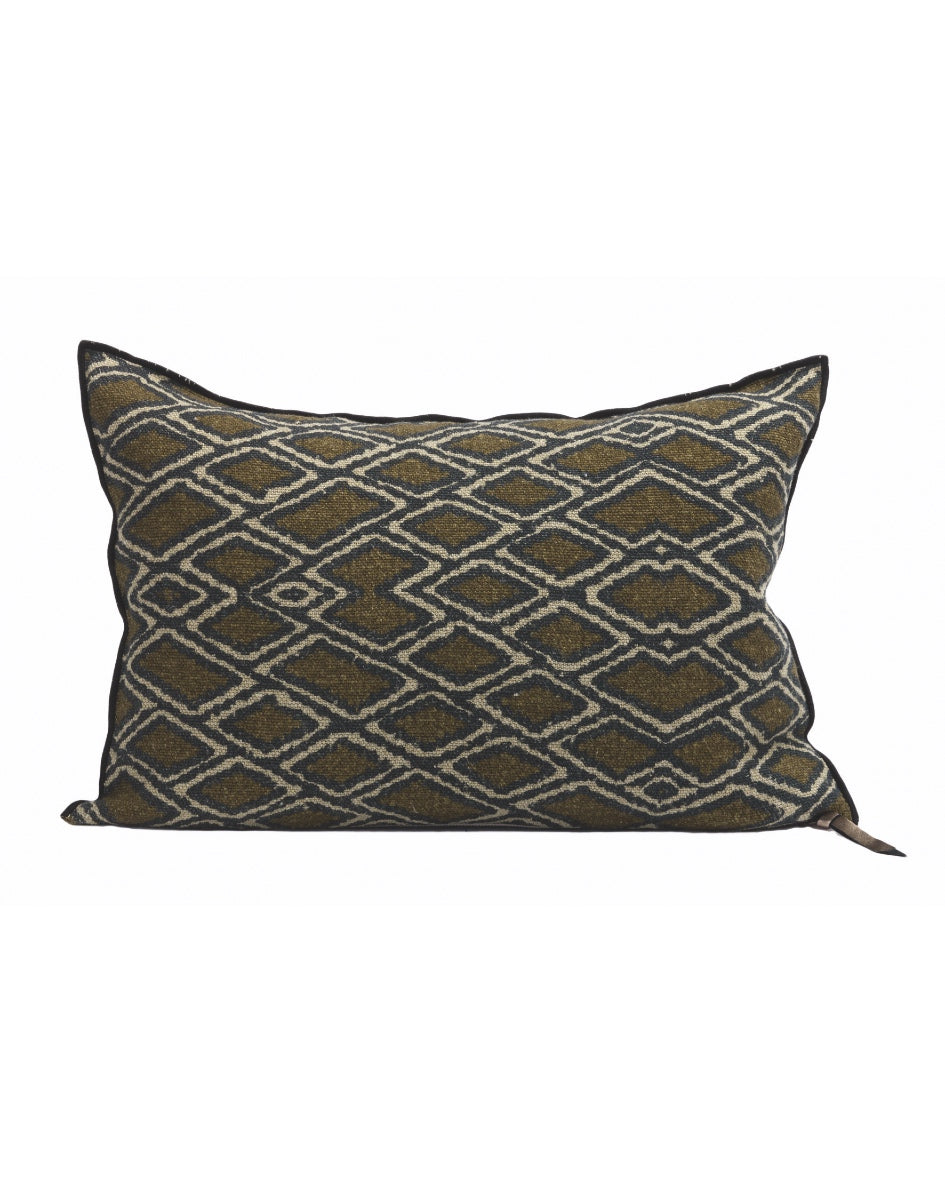 Coussin Vice Versa en toile Lin Wabi-Sabi, Samarkand Bronze, Maison de Vacances 