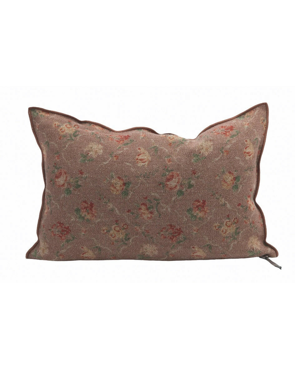 Coussin Vice Versa Lin Wabi-Sabi Jardin Secret Bois de Rose, Maison de Vacances
