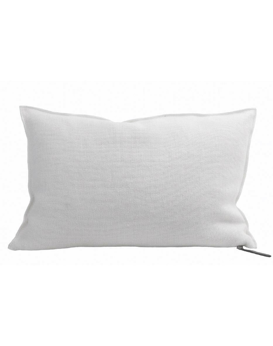 Coussin Vice Versa Lin Wabi Sabi Stone Washed Blanc, Maison de Vacances