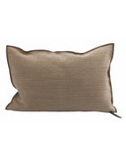 Vice Versa Cushion in Upcycled Belsize Canvas, Cappuccino