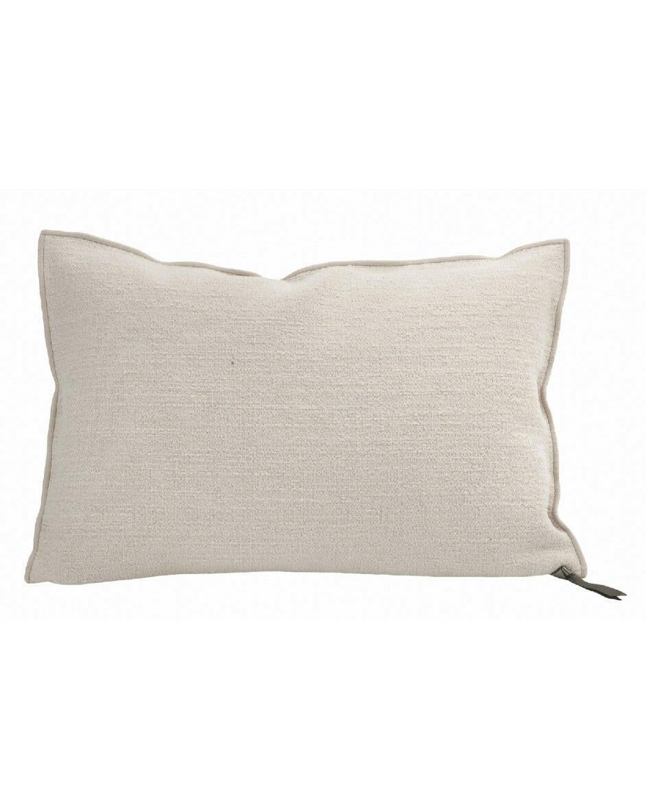 Coussin Vice Versa Toile Belsize Upcyclée Fior di Latte, Maison de Vacances