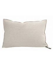 Coussin Vice Versa Toile Belsize Upcyclée Fior di Latte, Maison de Vacances