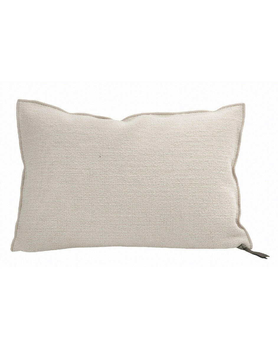 Coussin Vice Versa Toile Belsize Upcyclée Fior di Latte, Maison de Vacances