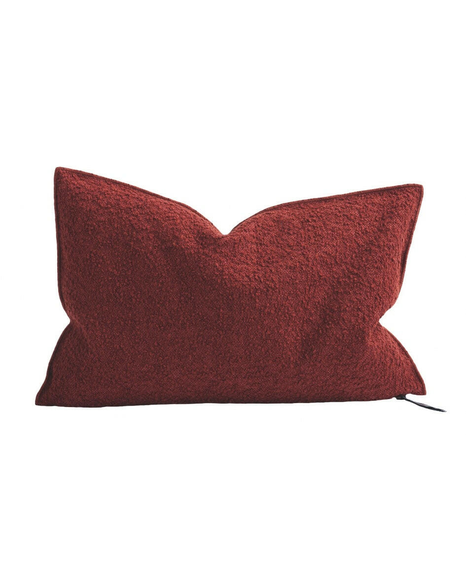 Coussin Vice Versa Toile Wooly Argile, Maison de Vacances