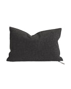 Vice Versa Wooly Canvas Cushion, Charcoal
