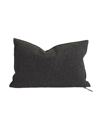 Coussin Vice Versa Toile Wooly Charbon, Maison de Vacances