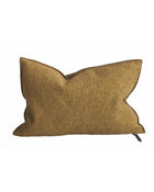 Vice Versa Wooly Canvas Cushion, Ochre