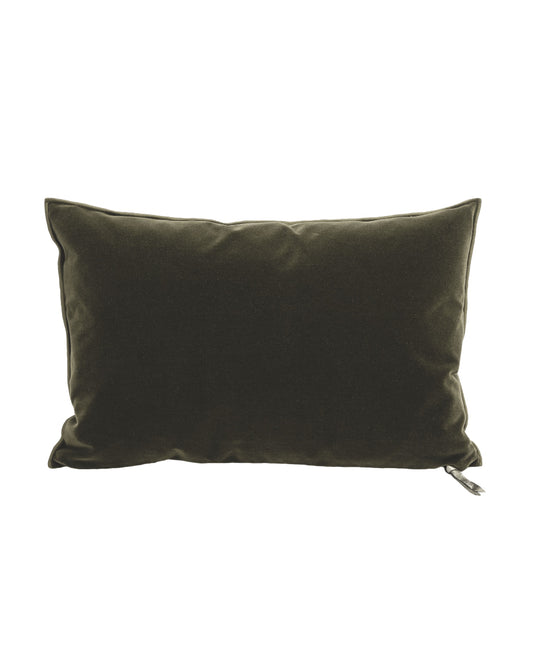 Coussin Vice Versa Velours Palazzo, Kaki, Maison de Vacances
